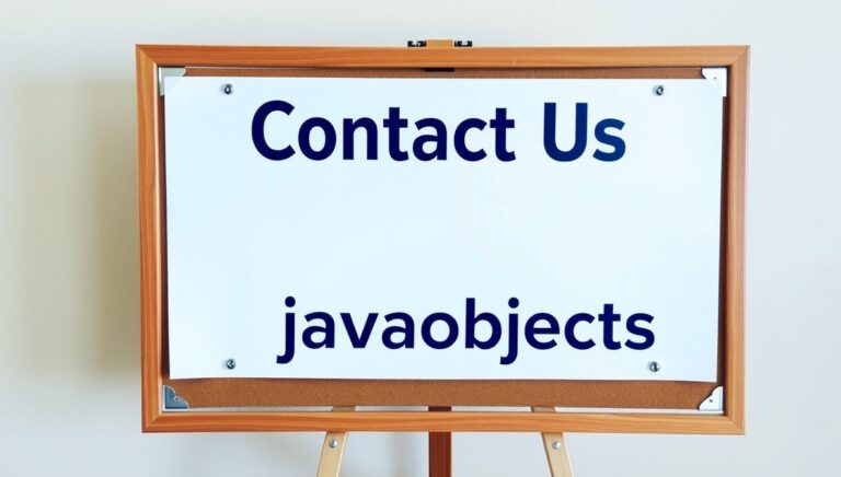 contact us javaobjects