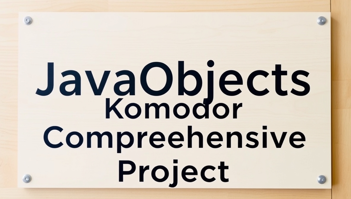 javaobjects komodor comprehensive project