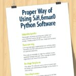 proper way of using 5ah9.6max0 python software