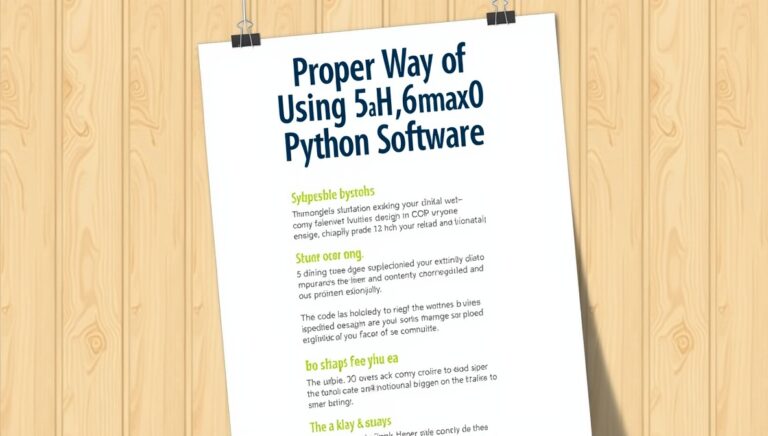proper way of using 5ah9.6max0 python software